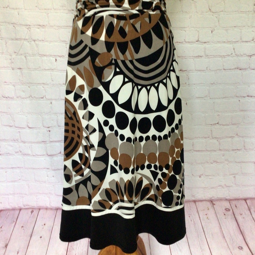 Studio I V-Neck Ruched Waist Short Sleeve Dress - Size 12 - Picture 4 of 9